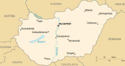 Area map of Hungary